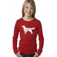 thumbnail image 1 of LA Pop Art Girl's Word Art Long Sleeve - Golden Retreiver, 1 of 2