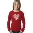 thumbnail image 1 of LA Pop Art Girl's Word Art Long Sleeve - LOVE, 1 of 2