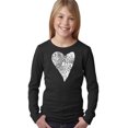 thumbnail image 1 of LA Pop Art Girl's Word Art Long Sleeve - Lots of Love, 1 of 2