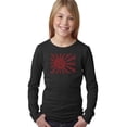 thumbnail image 1 of LA Pop Art Girl's Word Art Long Sleeve - Lyrics To The Japanese National Anthem, 1 of 2