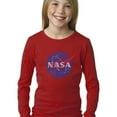 thumbnail image 1 of LA Pop Art Girl's Word Art Long Sleeve - NASA's Most Notable Missions, 1 of 2