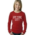 thumbnail image 1 of LA Pop Art Girl's Word Art Long Sleeve - NYC NEIGHBORHOODS, 1 of 2