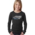 thumbnail image 1 of LA Pop Art Girl's Word Art Long Sleeve - North Carolina, 1 of 2