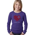 thumbnail image 1 of LA Pop Art Girl's Word Art Long Sleeve - Nurses Rock, 1 of 2