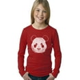 thumbnail image 1 of LA Pop Art Girl's Word Art Long Sleeve - Panda, 1 of 2