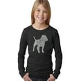 thumbnail image 1 of LA Pop Art Girl's Word Art Long Sleeve - Pitbull, 1 of 2