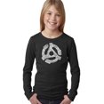thumbnail image 1 of LA Pop Art Girl's Word Art Long Sleeve - Record Adapter, 1 of 2