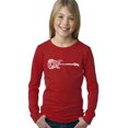 thumbnail image 1 of LA Pop Art Girl's Word Art Long Sleeve - Rock Guitar, 1 of 2