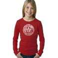 thumbnail image 1 of LA Pop Art Girl's Word Art Long Sleeve - SMILE IN DIFFERENT LANGUAGES, 1 of 2