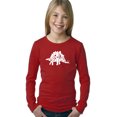 thumbnail image 1 of LA Pop Art Girl's Word Art Long Sleeve - STEGOSAURUS, 1 of 2