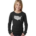 thumbnail image 1 of LA Pop Art Girl's Word Art Long Sleeve - THE STAR SPANGLED BANNER, 1 of 2
