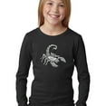 thumbnail image 1 of LA Pop Art Girl's Word Art Long Sleeve - Types of Scorpions, 1 of 2