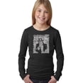 thumbnail image 1 of LA Pop Art Girl's Word Art Long Sleeve - UNCLE SAM, 1 of 2