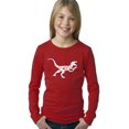 thumbnail image 1 of LA Pop Art Girl's Word Art Long Sleeve - Velociraptor, 1 of 2