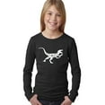 thumbnail image 1 of LA Pop Art Girl's Word Art Long Sleeve - Velociraptor, 1 of 2