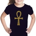 thumbnail image 1 of LA Pop Art Girl's Word Art T-shirt - ANKH, 1 of 2