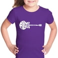 thumbnail image 1 of LA Pop Art Girl's Word Art T-shirt - All You Need Is Love, 1 of 2