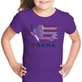 thumbnail image 1 of LA Pop Art Girl's Word Art T-shirt - BARACK OBAMA - ALL LYRICS TO AMERICA THE BEAUTIFUL, 1 of 2