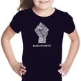 thumbnail image 1 of LA Pop Art Girl's Word Art T-shirt - Black Lives Matter, 1 of 2