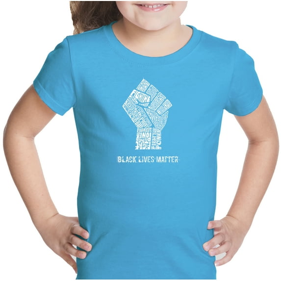 LA Pop Art Girl's Word Art T-shirt - Black Lives Matter