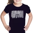 thumbnail image 1 of LA Pop Art Girl's Word Art T-shirt - Brooklyn Bridge, 1 of 2