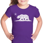 LA Pop Art Girls Word Art T-shirt - California Dreamin