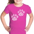 thumbnail image 1 of LA Pop Art Girl's Word Art T-shirt - Cat Mom, 1 of 2