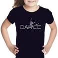 thumbnail image 1 of LA Pop Art Girl's Word Art T-shirt - Dancer, 1 of 2