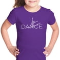 thumbnail image 1 of LA Pop Art Girl's Word Art T-shirt - Dancer, 1 of 2