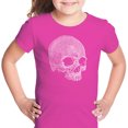 thumbnail image 1 of LA Pop Art Girl's Word Art T-shirt - Dead Inside Skull, 1 of 2