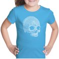 thumbnail image 1 of LA Pop Art Girl's Word Art T-shirt - Dead Inside Skull, 1 of 2