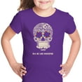 thumbnail image 1 of LA Pop Art Girl's Word Art T-shirt - Dia De Los Muertos, 1 of 2