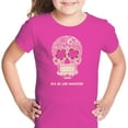 thumbnail image 1 of LA Pop Art Girl's Word Art T-shirt - Dia De Los Muertos, 1 of 2