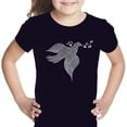 thumbnail image 1 of LA Pop Art Girl's Word Art T-shirt - Dove, 1 of 2