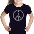 thumbnail image 1 of LA Pop Art Girl's Word Art T-shirt - EVERY MAJOR WORLD CONFLICT SINCE 1770, 1 of 2