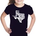 thumbnail image 1 of LA Pop Art Girl's Word Art T-shirt - Everything is Bigger in Texas, 1 of 2