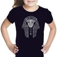 thumbnail image 1 of LA Pop Art Girl's Word Art T-shirt - KING TUT, 1 of 2
