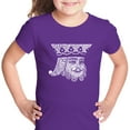 thumbnail image 1 of LA Pop Art Girl's Word Art T-shirt - King of Spades, 1 of 2