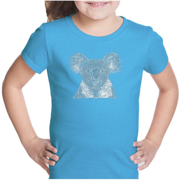 LA Pop Art Girl's Word Art T-shirt - Koala