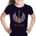 thumbnail image 1 of LA Pop Art Girl's Word Art T-shirt - LYRICS TO FREEBIRD, 1 of 2