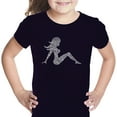 thumbnail image 1 of LA Pop Art Girl's Word Art T-shirt - MUDFLAP GIRL, 1 of 2