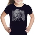 thumbnail image 1 of LA Pop Art Girl's Word Art T-shirt - Mark Twain, 1 of 2