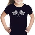 thumbnail image 1 of LA Pop Art Girl's Word Art T-shirt - NASCAR NATIONAL SERIES RACE TRACKS, 1 of 2