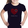 thumbnail image 1 of LA Pop Art Girl's Word Art T-shirt - Nurses Rock, 1 of 2