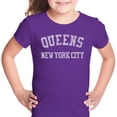 thumbnail image 1 of LA Pop Art Girl's Word Art T-shirt - POPULAR NEIGHBORHOODS IN QUEENS, NY, 1 of 2