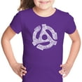 thumbnail image 1 of LA Pop Art Girl's Word Art T-shirt - Record Adapter, 1 of 2
