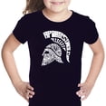 thumbnail image 1 of LA Pop Art Girl's Word Art T-shirt - SPARTAN, 1 of 2