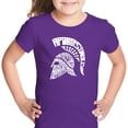 thumbnail image 1 of LA Pop Art Girl's Word Art T-shirt - SPARTAN, 1 of 2