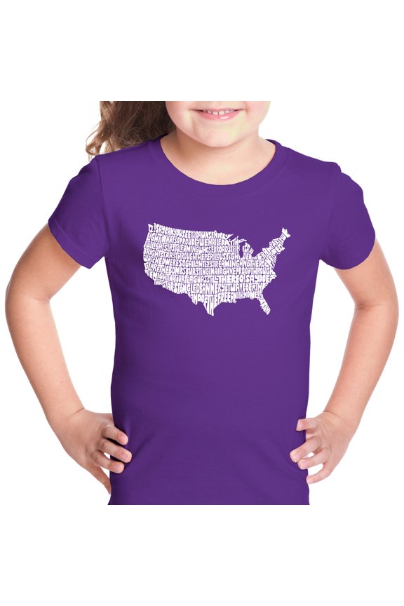 Girl's Word Art T-shirt - THE STAR SPANGLED BANNER