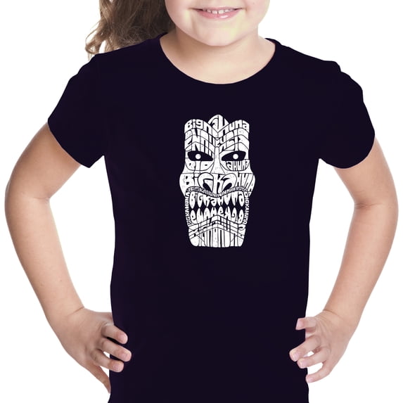 LA Pop Art Girl's Word Art T-shirt - TIKI - BIG KAHUNA